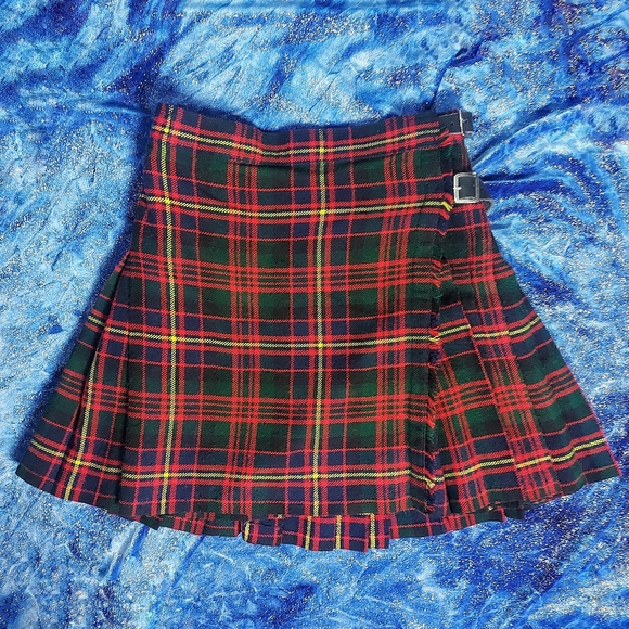 Vintage Tartan plaid kilt skirt - Picture 1 of 3